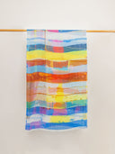 Cabana Stripe Print Modal Silk Scarf