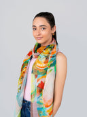 Cocktail Cosmic Print Modal Silk Scarf