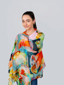 Cocktail Cosmic Print Modal Silk Scarf