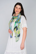 Cocktail Cosmic Print Modal Silk Scarf