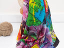 Odessa Abstract Landmarks Print Silk Square 100