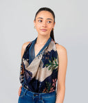 Talia Floral Pure Silk Square 100