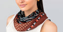 Circe Modern Geometric Pure Silk Square