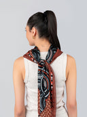 Circe Modern Geometric Pure Silk Square