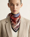 Snow Leopard Silk Square 65