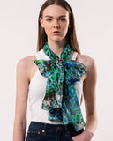 Gemma Abstract Animal Print Pure Silk Scarf