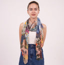 Reef Multi Colour Modal Silk Scarf