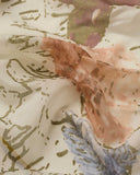 Spring Foliage Hand Printed Cotton Silk Scarf