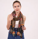 Mila Printed Modal Cupro Linen Scarf