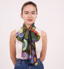 Mila Printed Modal Cupro Linen Scarf