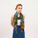 Mila Printed Modal Cupro Linen Scarf