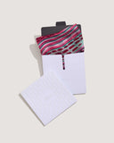 Nora Abstract Stripes Print Pure Silk Scarf