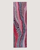Nora Abstract Stripes Print Pure Silk Scarf