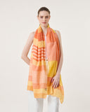Caspia Stripe Cotton Silk Handloom Scarf