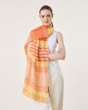 Caspia Stripe Cotton Silk Handloom Scarf