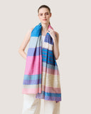 Caspia Stripe Cotton Silk Handloom Scarf