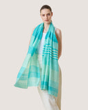 Caspia Stripe Cotton Silk Handloom Scarf