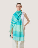 Caspia Stripe Cotton Silk Handloom Scarf