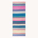 Caspia Stripe Silk Cotton Handloom Scarf Pink