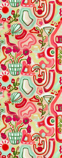 Doodle Printed Linen Scarf