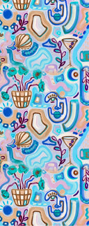 Doodle Printed Linen Scarf