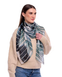 River Abstract Stripes Pure Silk Scarf