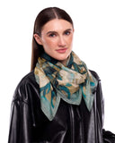 Nyra Kaleidoscopic Floral Silk Square 100