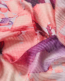 Sylvia Floral Print Pure Silk Scarf
