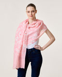 Lightweight linen scarf styled for travel, resort wear and thoughtful gifting