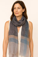 Vintage Woven Stripes Linen Scarf