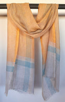 Vintage Woven Stripes Linen Scarf